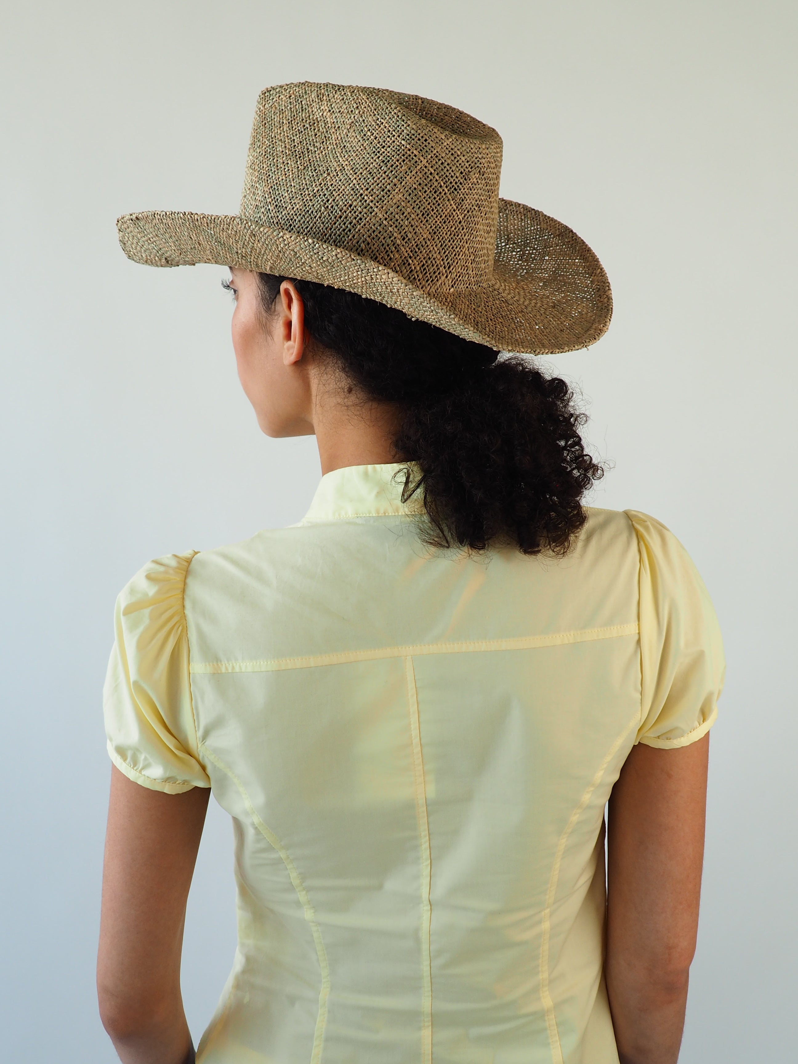 Cowboy Hat in Seagrass - CLYDE