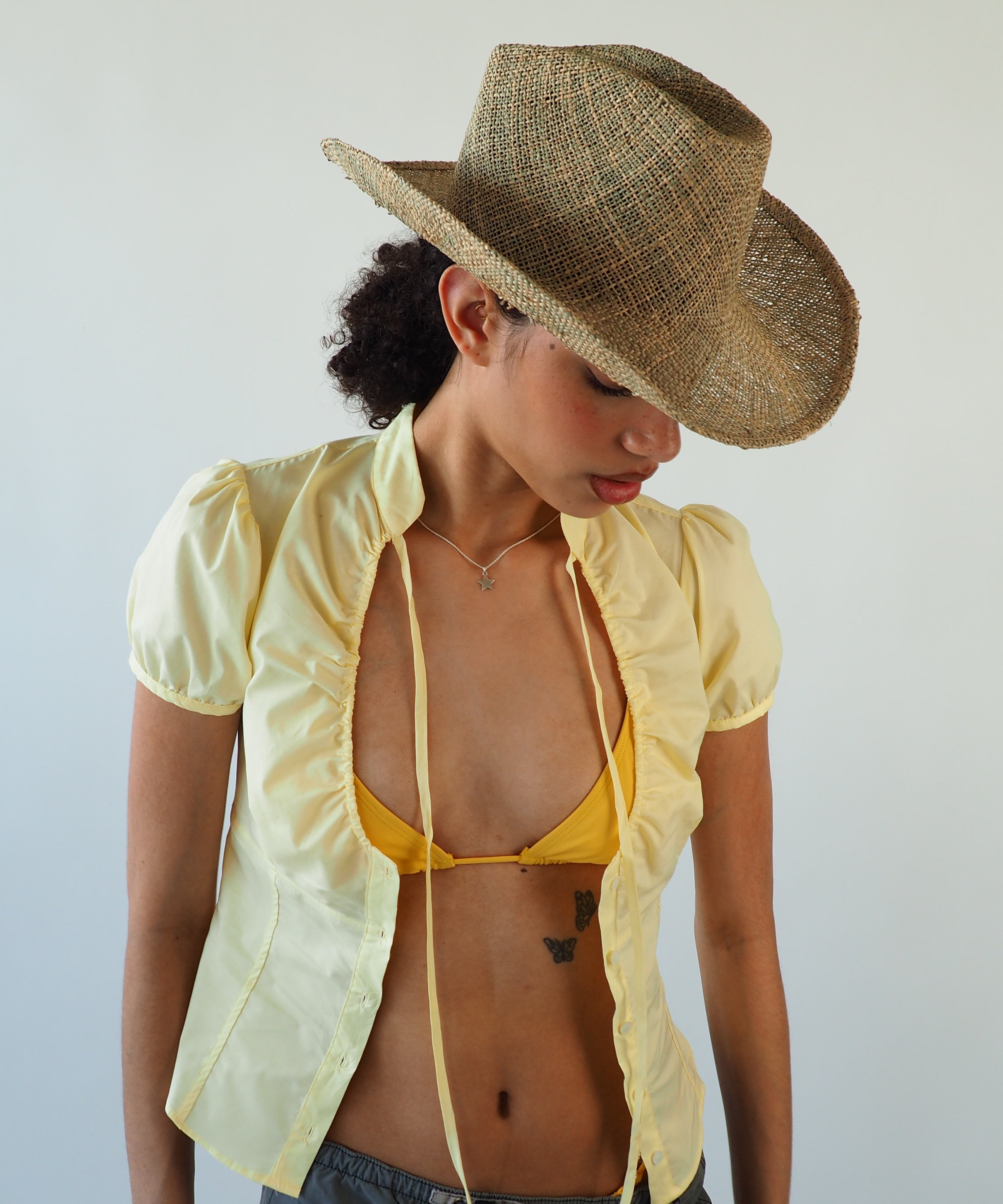 Cowboy Hat in Seagrass - CLYDE