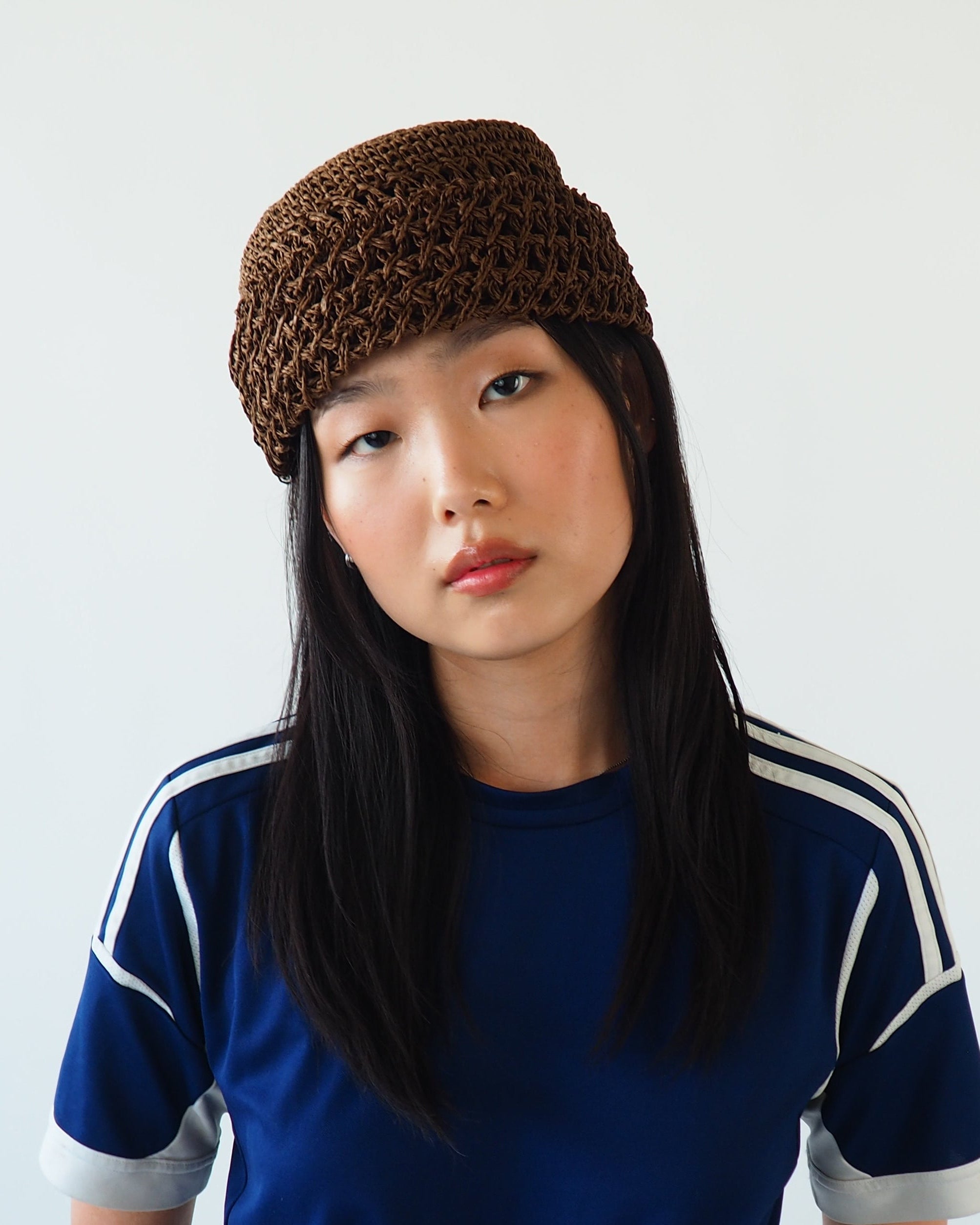 Toyo Roller Hat in Brown - CLYDE
