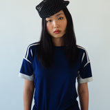 Net Beret in Black Toyo - CLYDE