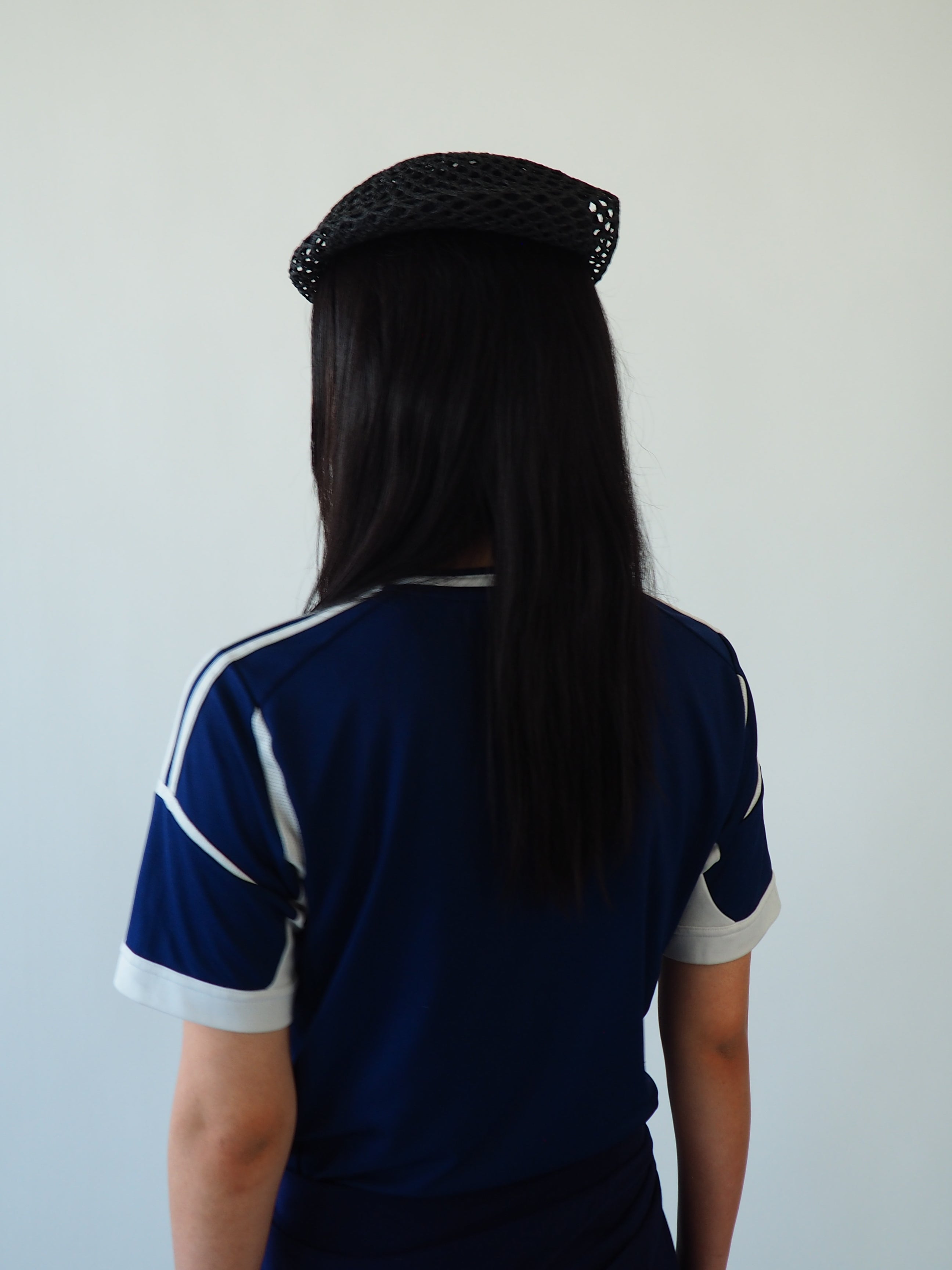 Net Beret in Black Toyo - CLYDE