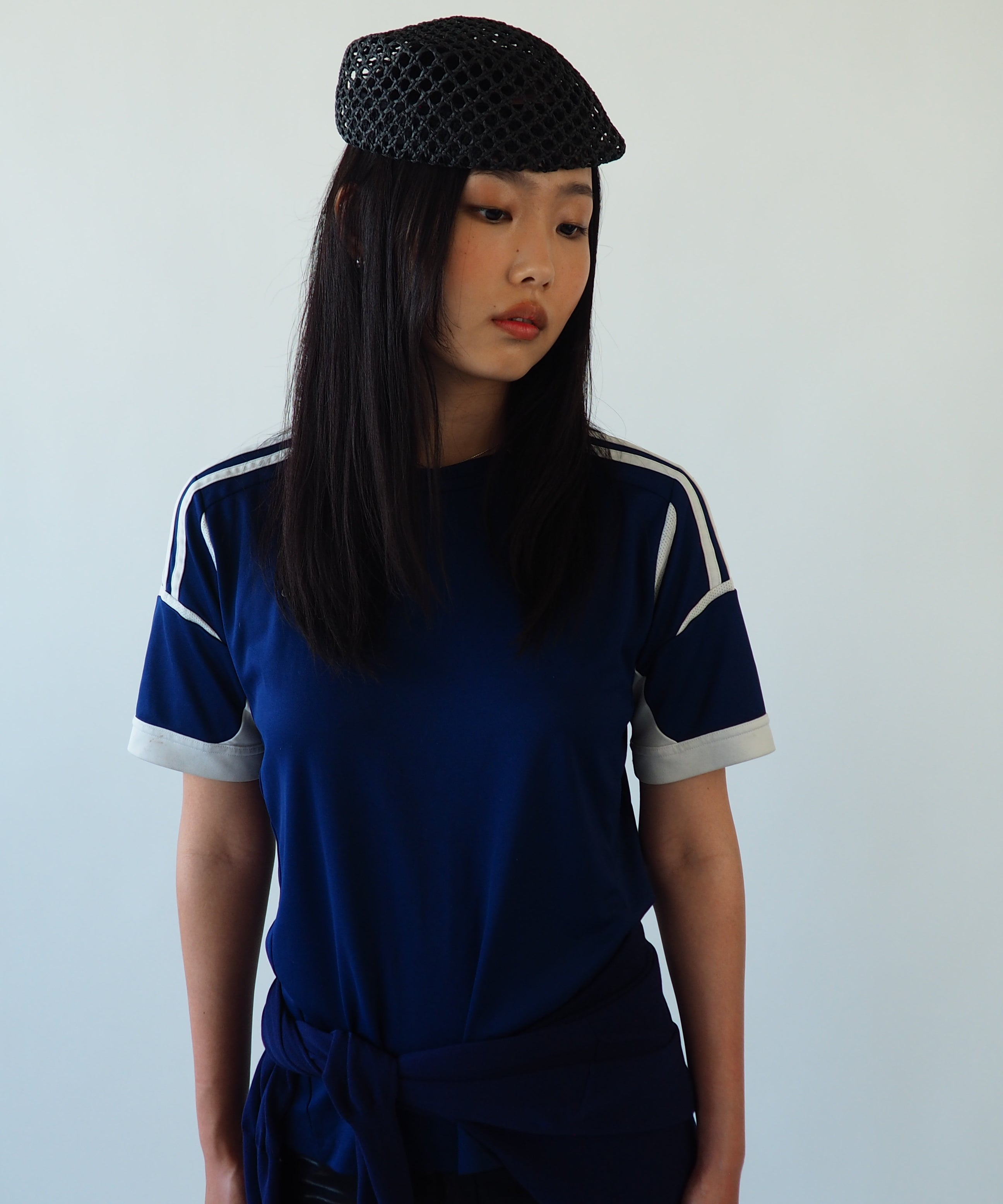 Net Beret in Black Toyo - CLYDE