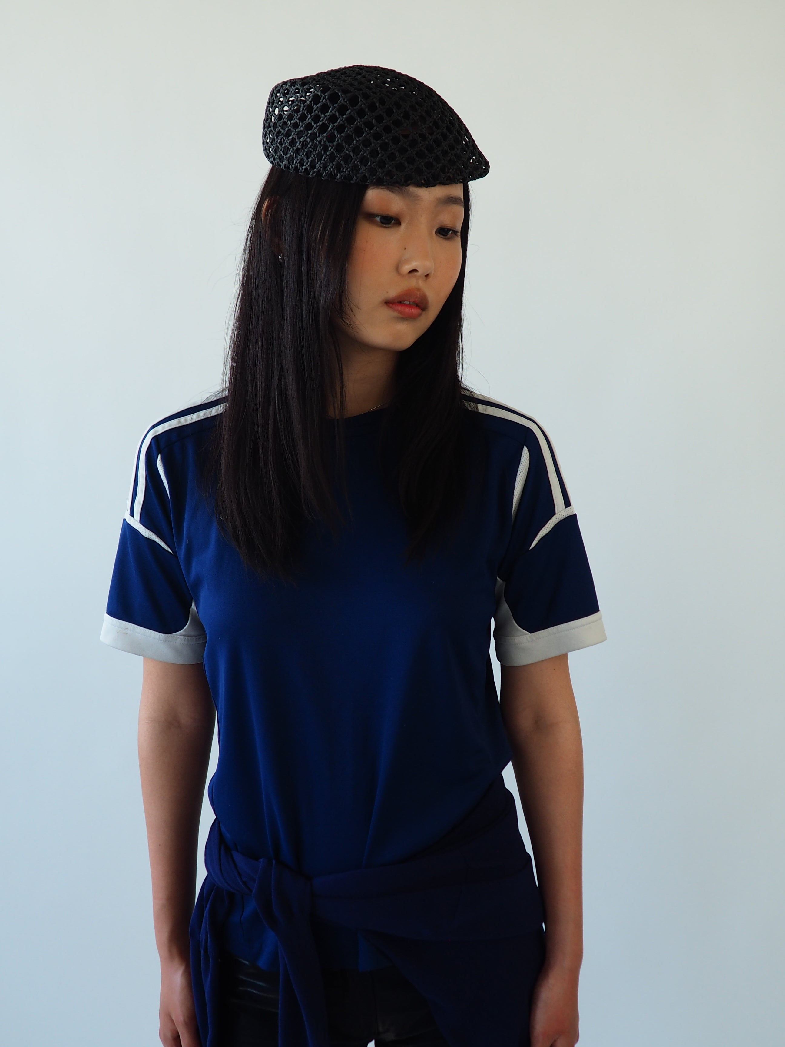 Net Beret in Black Toyo - CLYDE