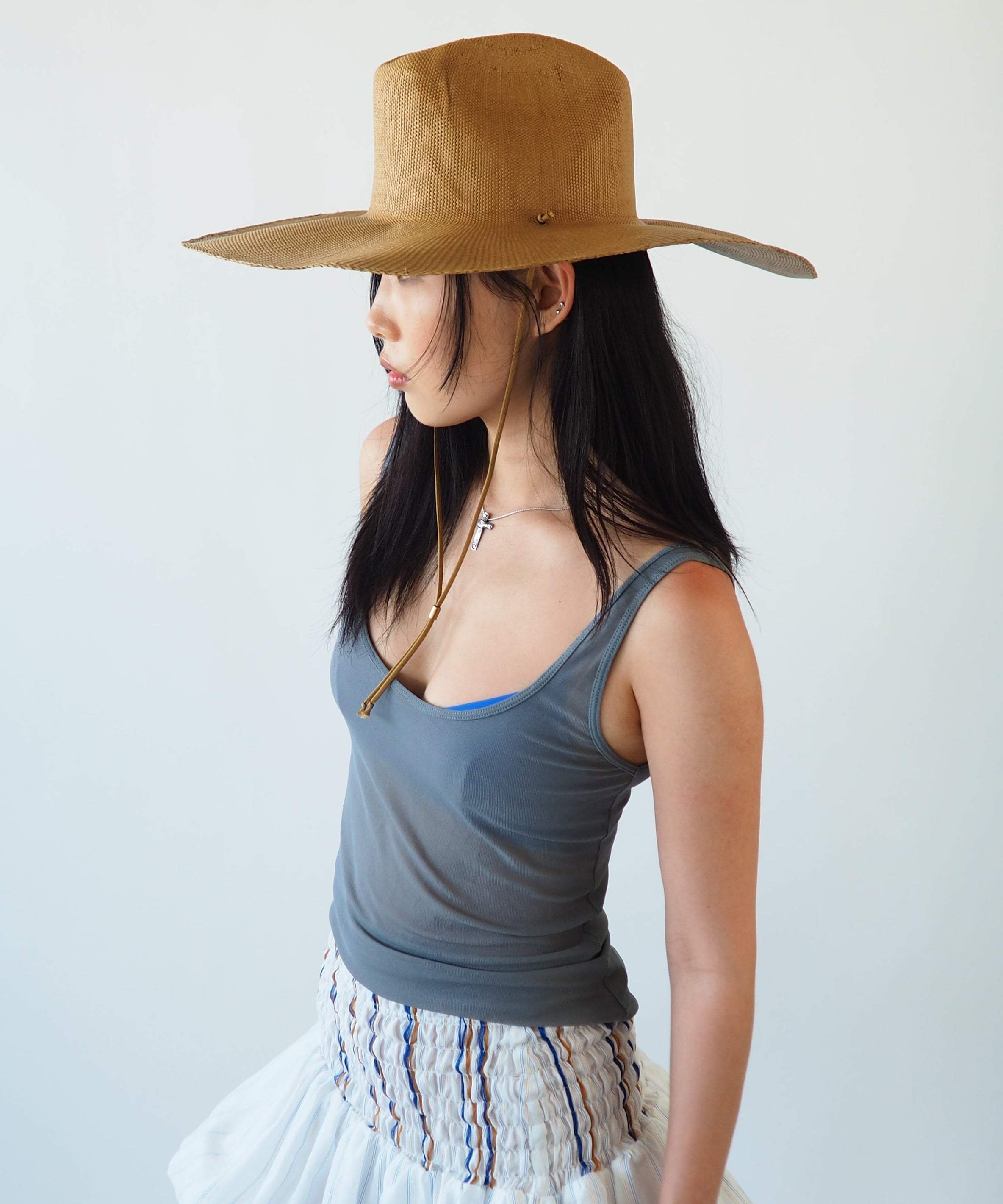 Ange Hat in Tiger Eye - CLYDE