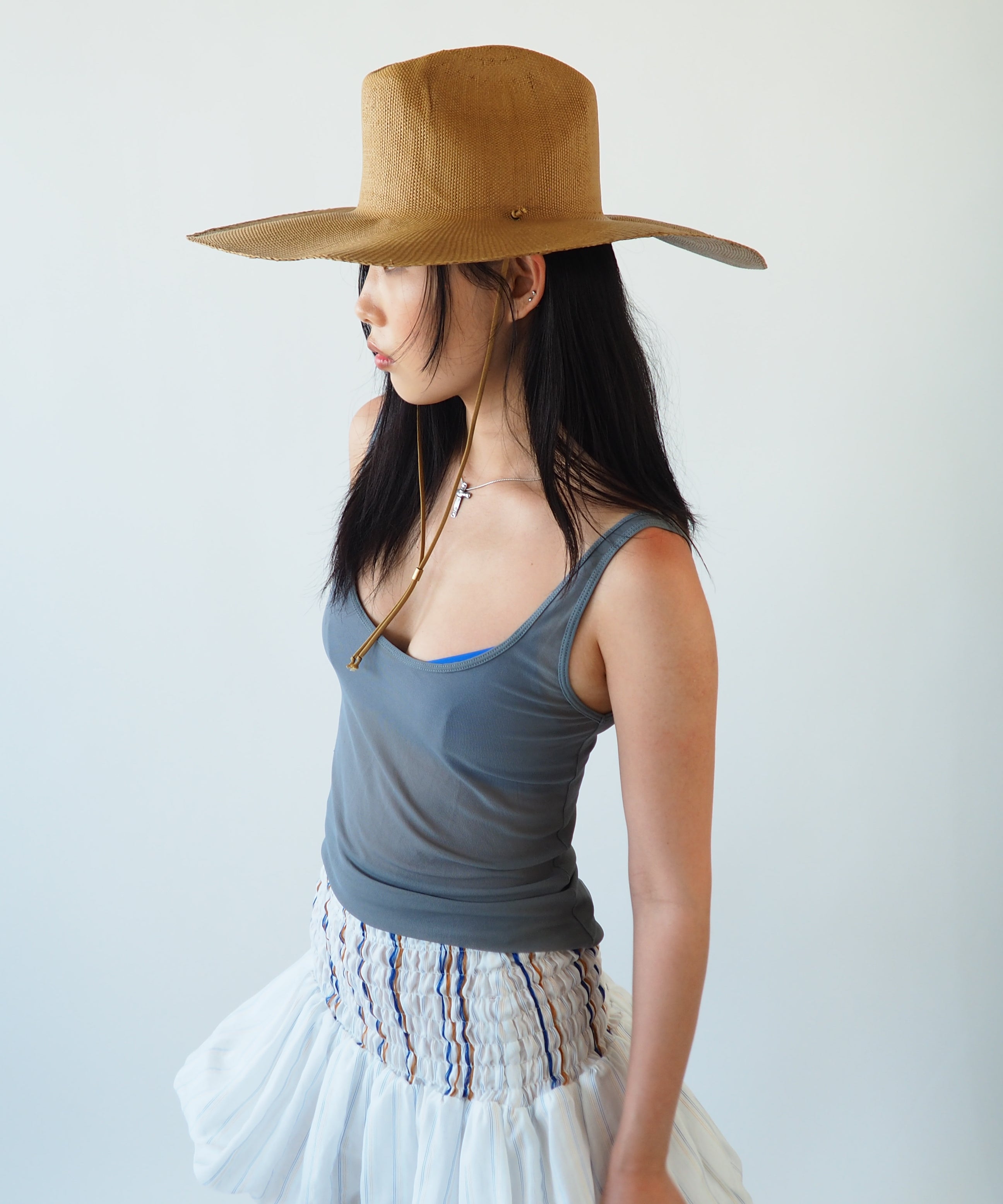 Ange Hat in Tiger Eye - CLYDE
