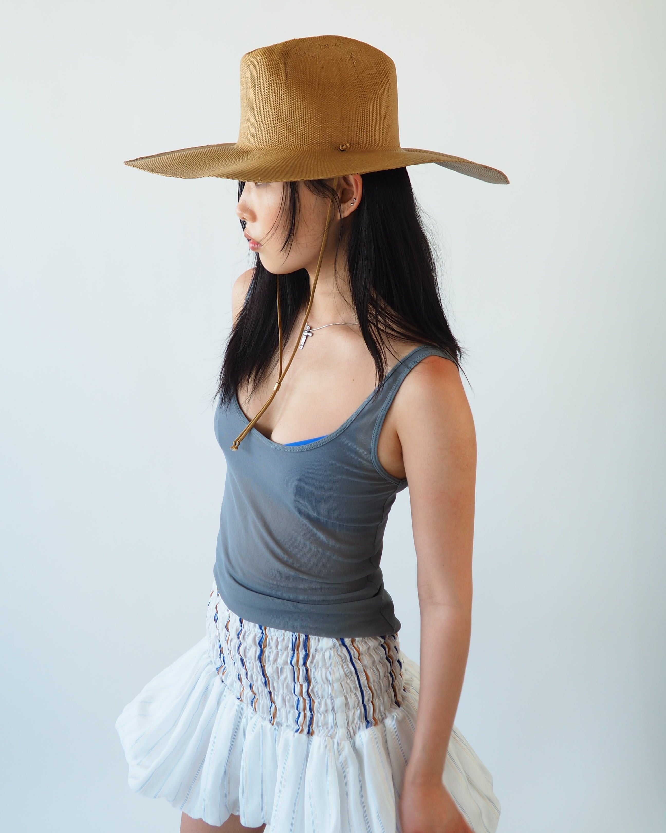 Ange Hat in Tiger Eye - CLYDE