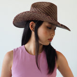 Western Hat in Brown Twist - CLYDE