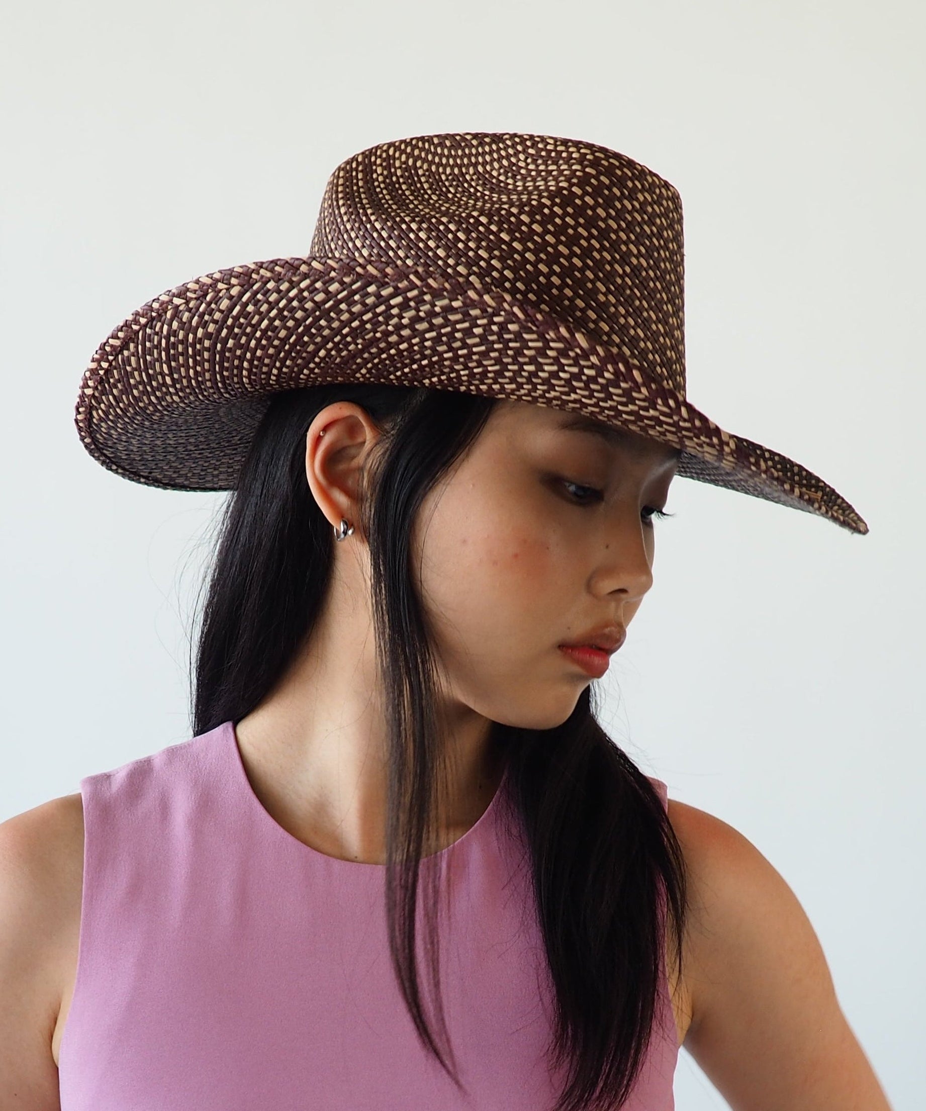 Western Hat in Brown Twist - CLYDE