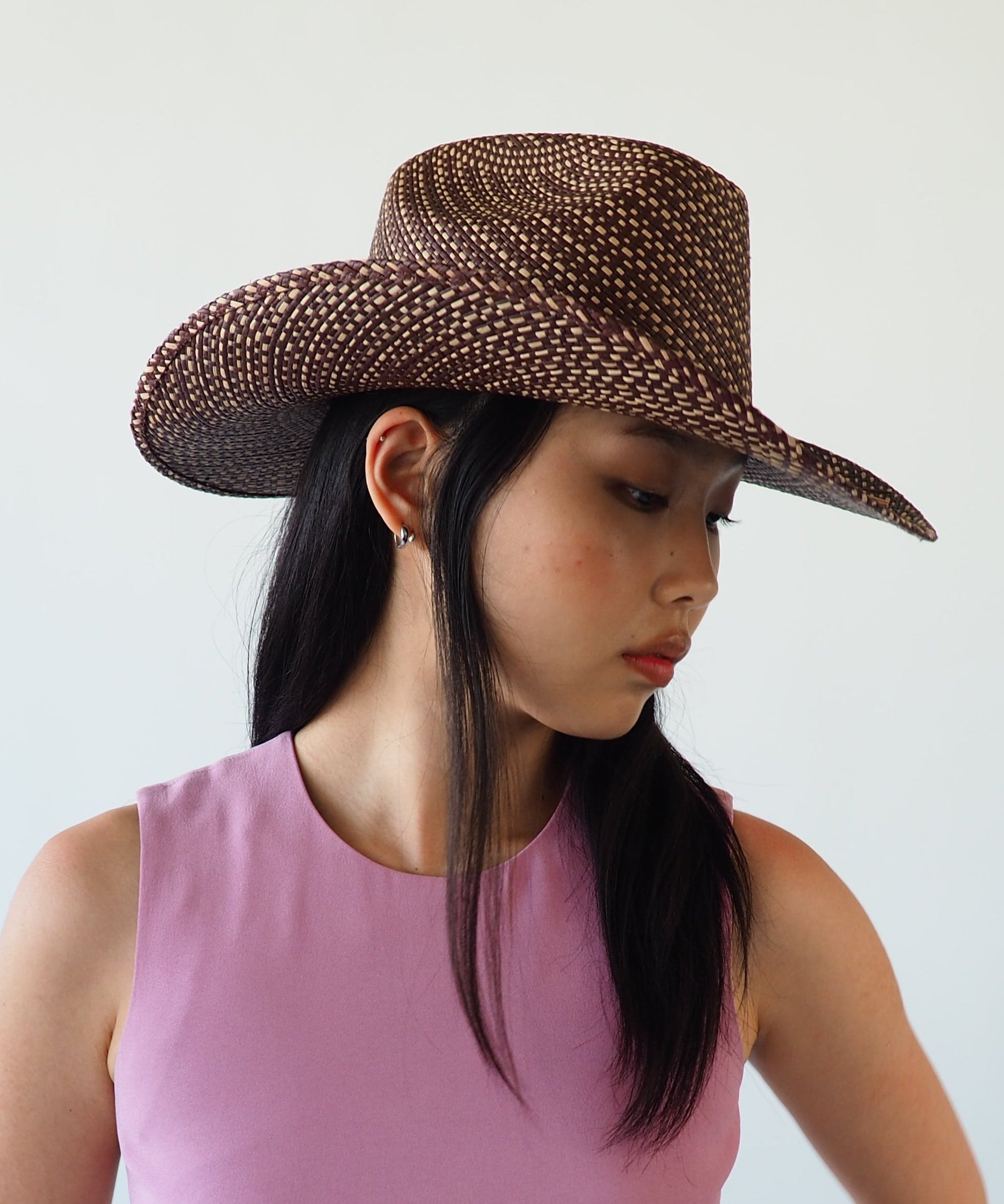 Western Hat in Brown Twist - CLYDE