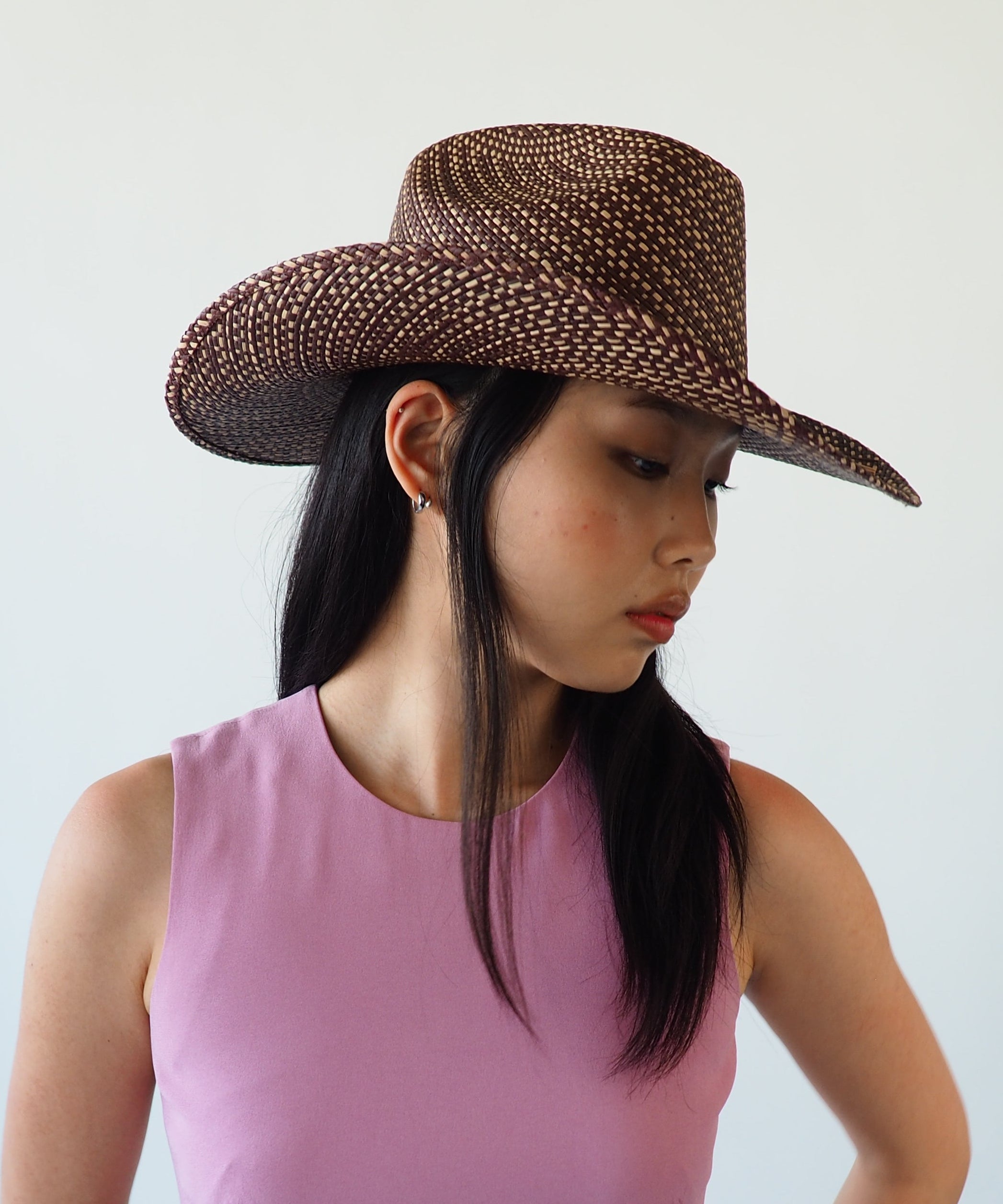 Western Hat in Brown Twist - CLYDE
