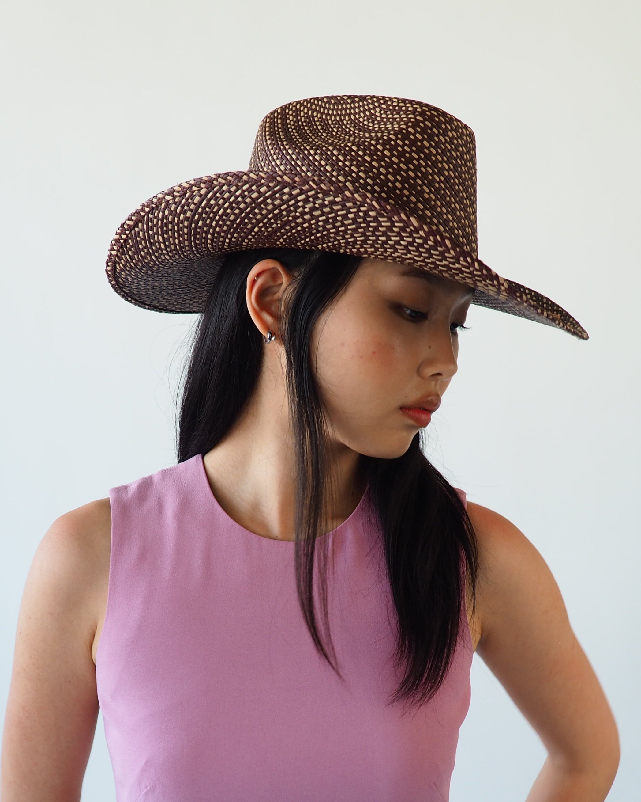 Western Hat in Brown Twist - CLYDE