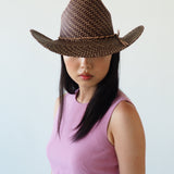 Western Hat in Brown Twist - CLYDE
