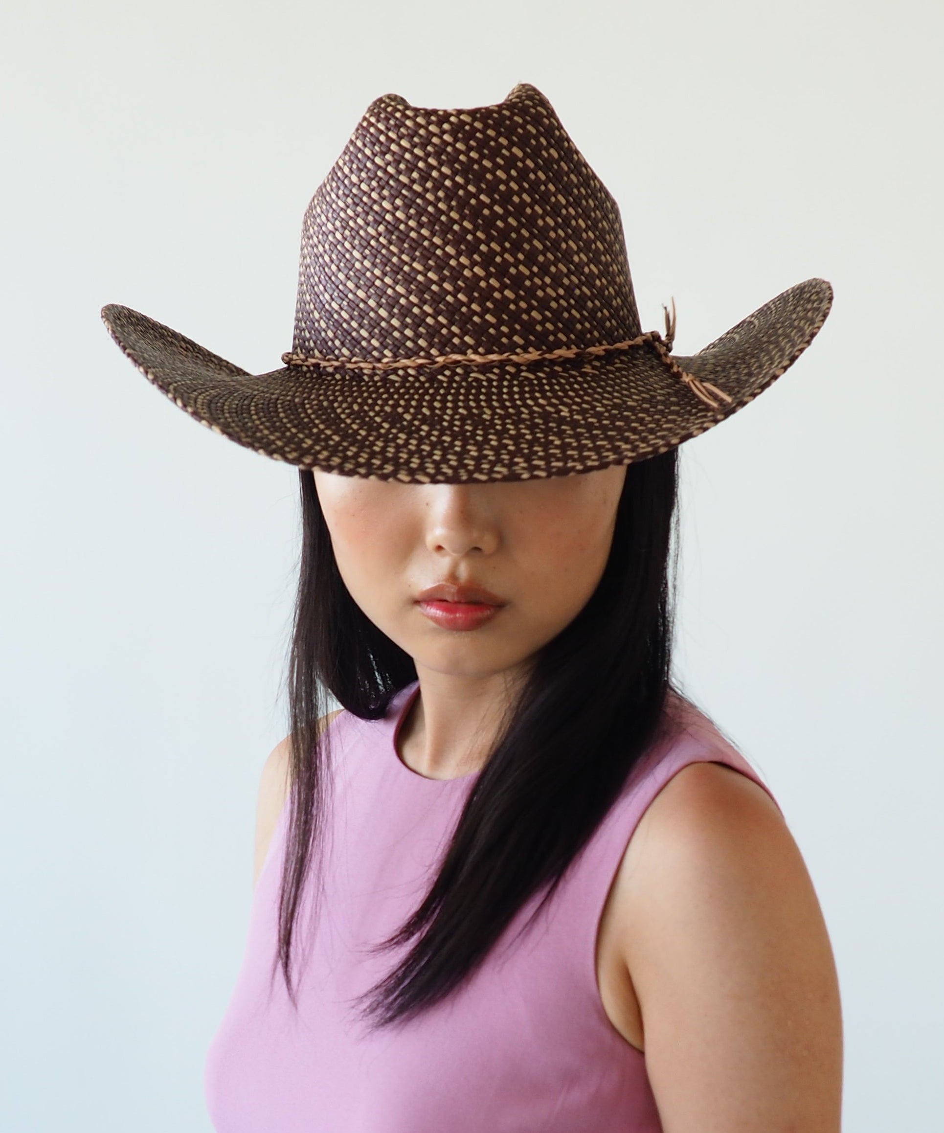 Western Hat in Brown Twist - CLYDE