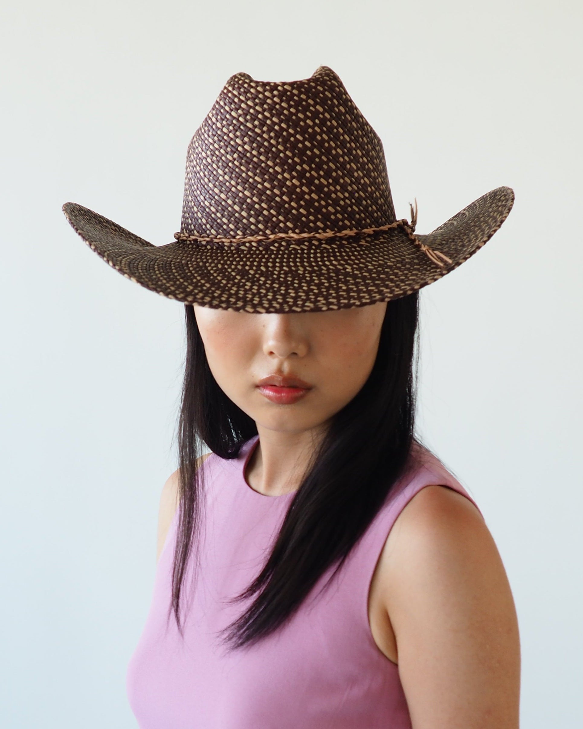 Western Hat in Brown Twist - CLYDE