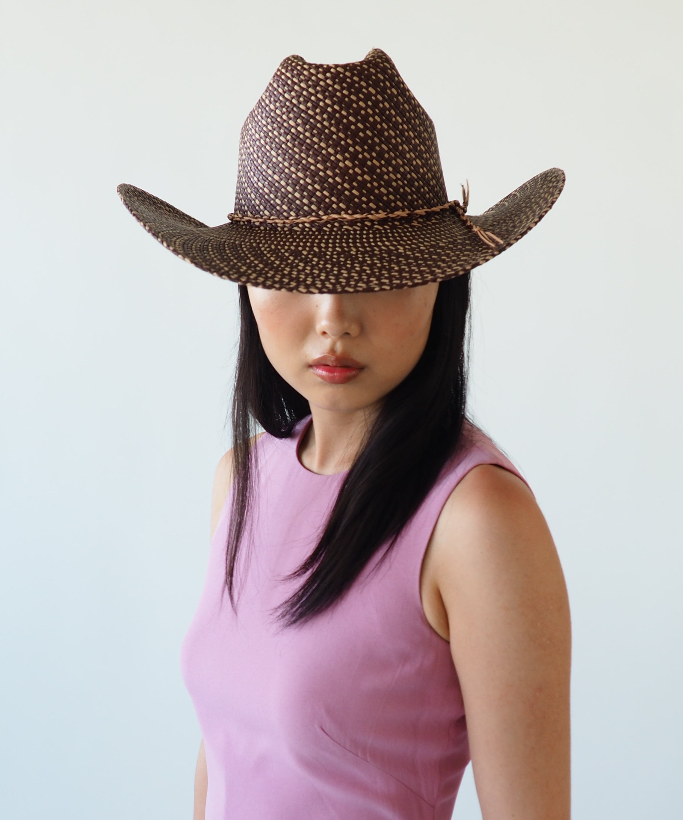 Western Hat in Brown Twist - CLYDE
