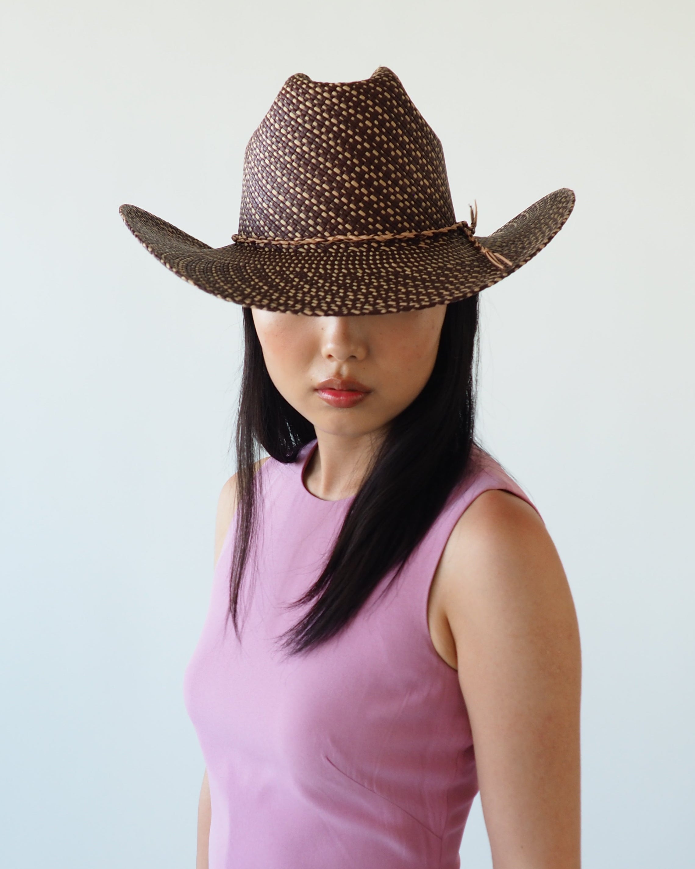 Western Hat in Brown Twist - CLYDE