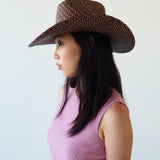 Western Hat in Brown Twist - CLYDE