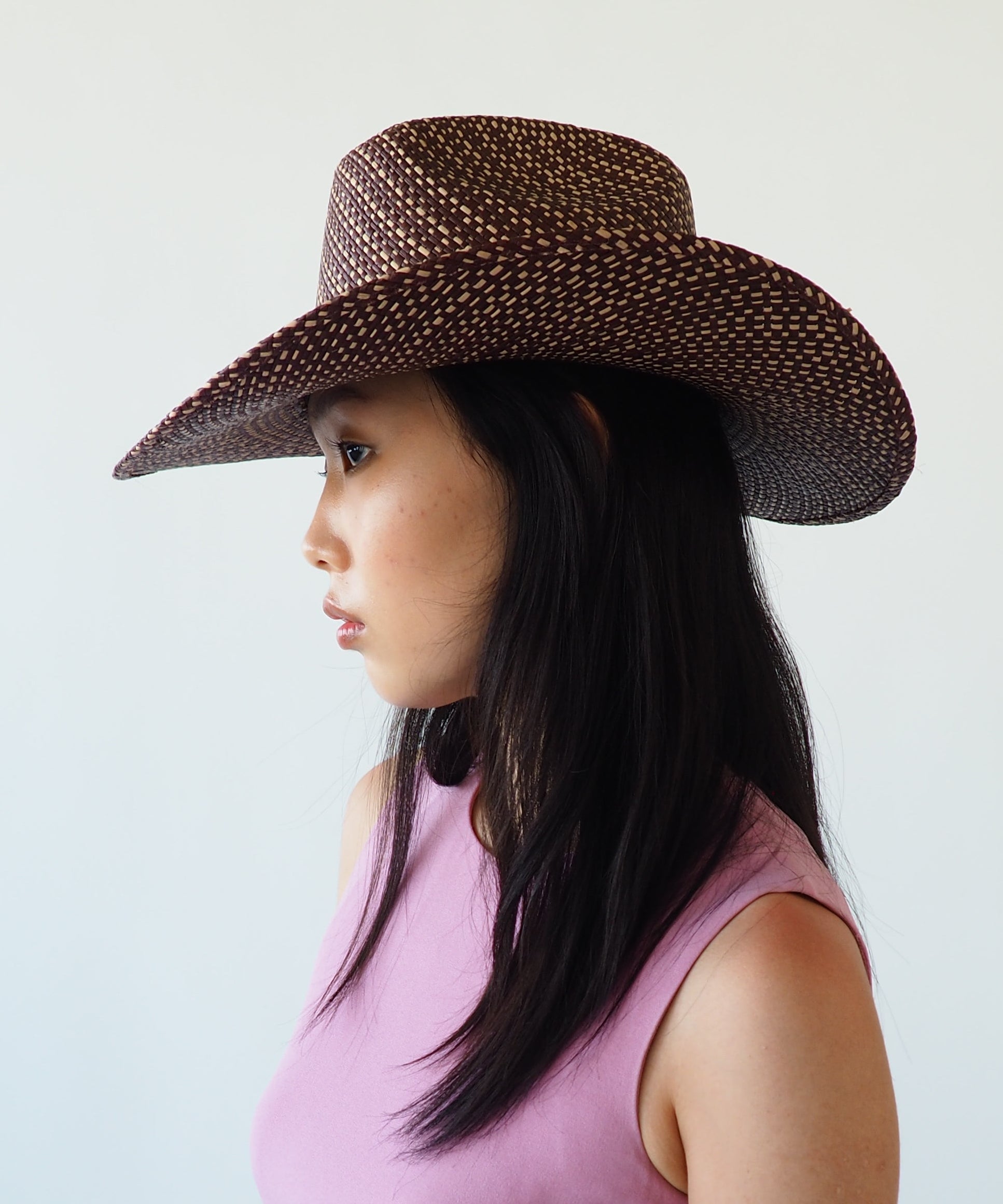 Western Hat in Brown Twist - CLYDE