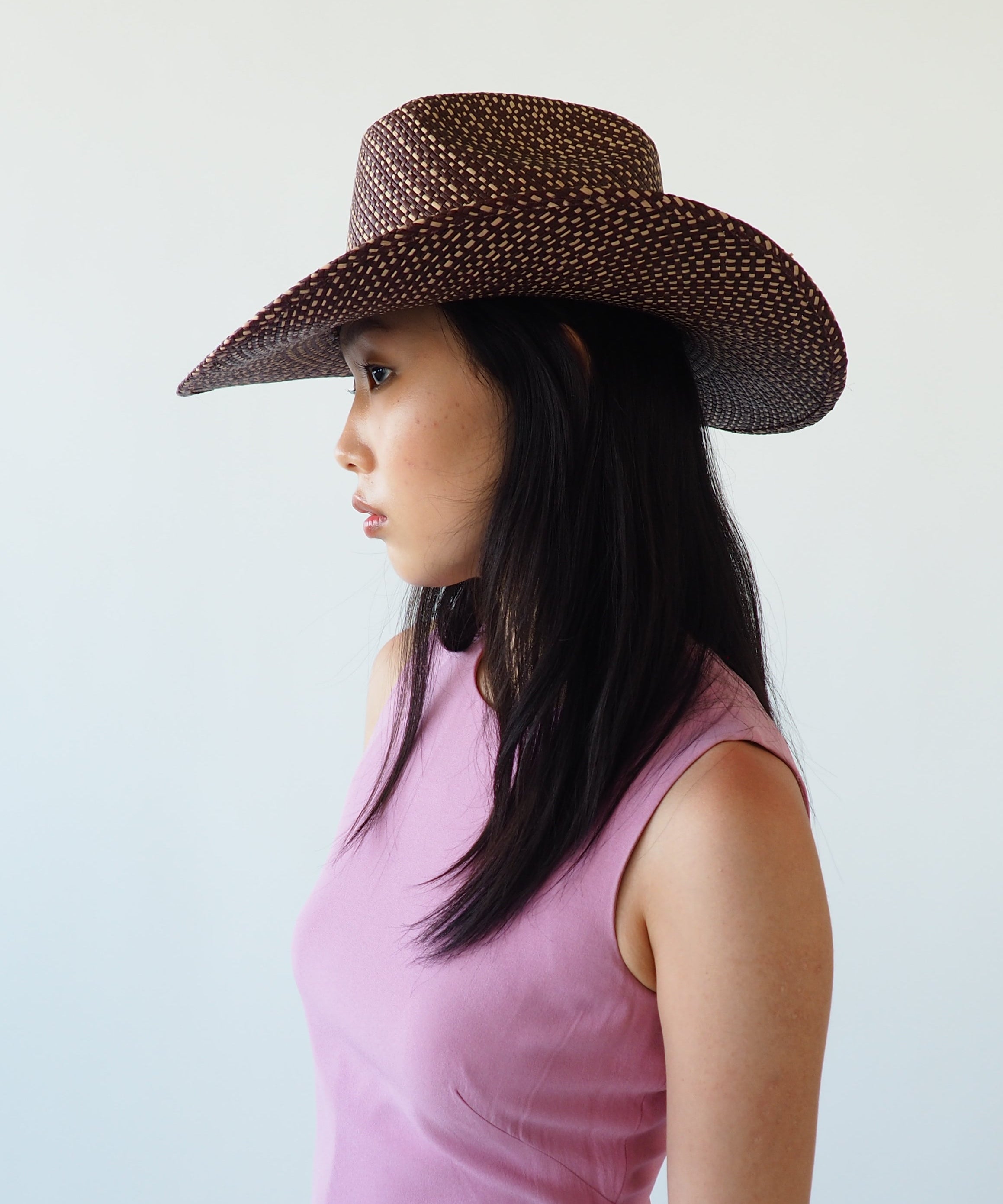 Western Hat in Brown Twist - CLYDE