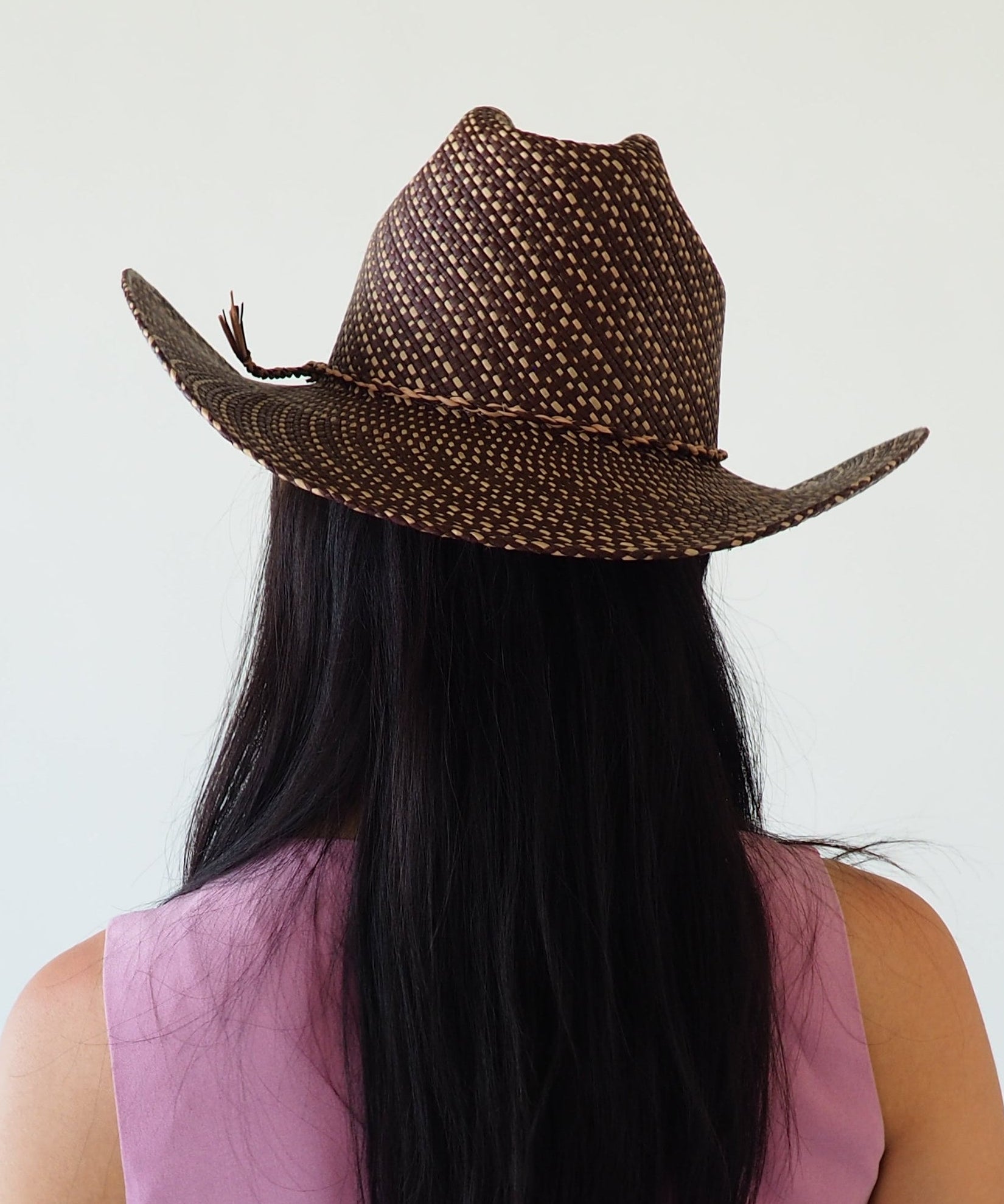 Western Hat in Brown Twist - CLYDE