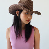 Western Hat in Brown Twist - CLYDE