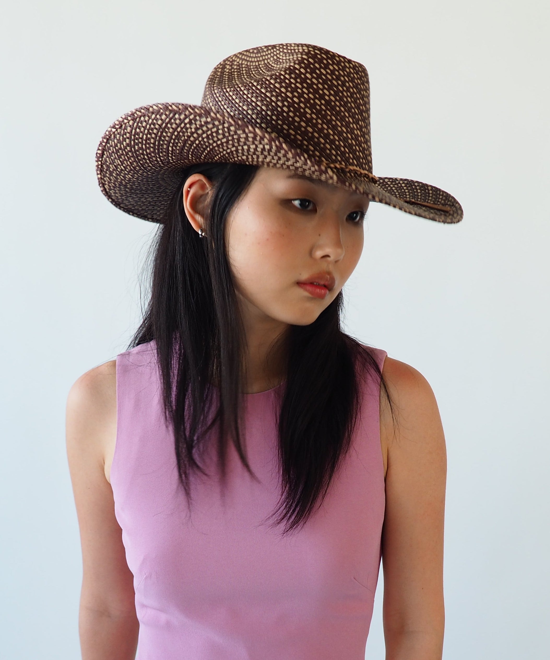 Western Hat in Brown Twist - CLYDE