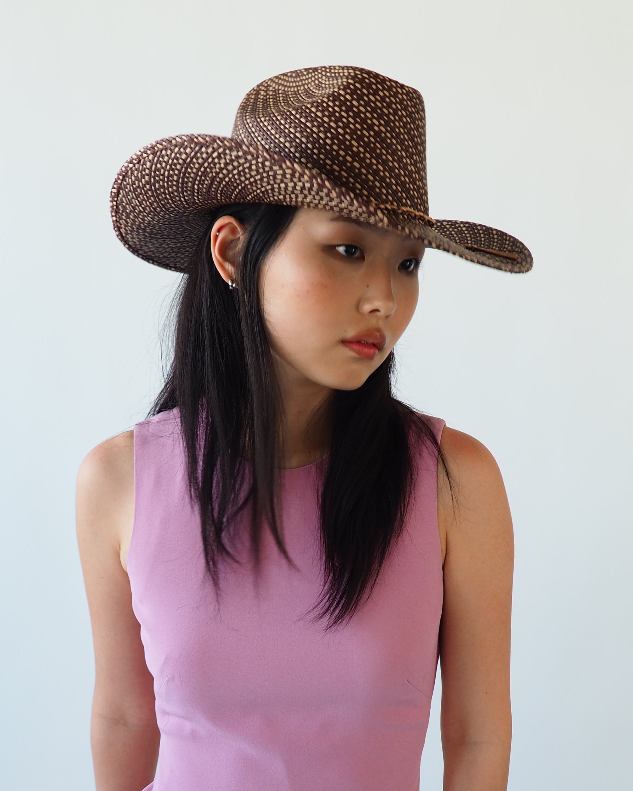 Western Hat in Brown Twist - CLYDE
