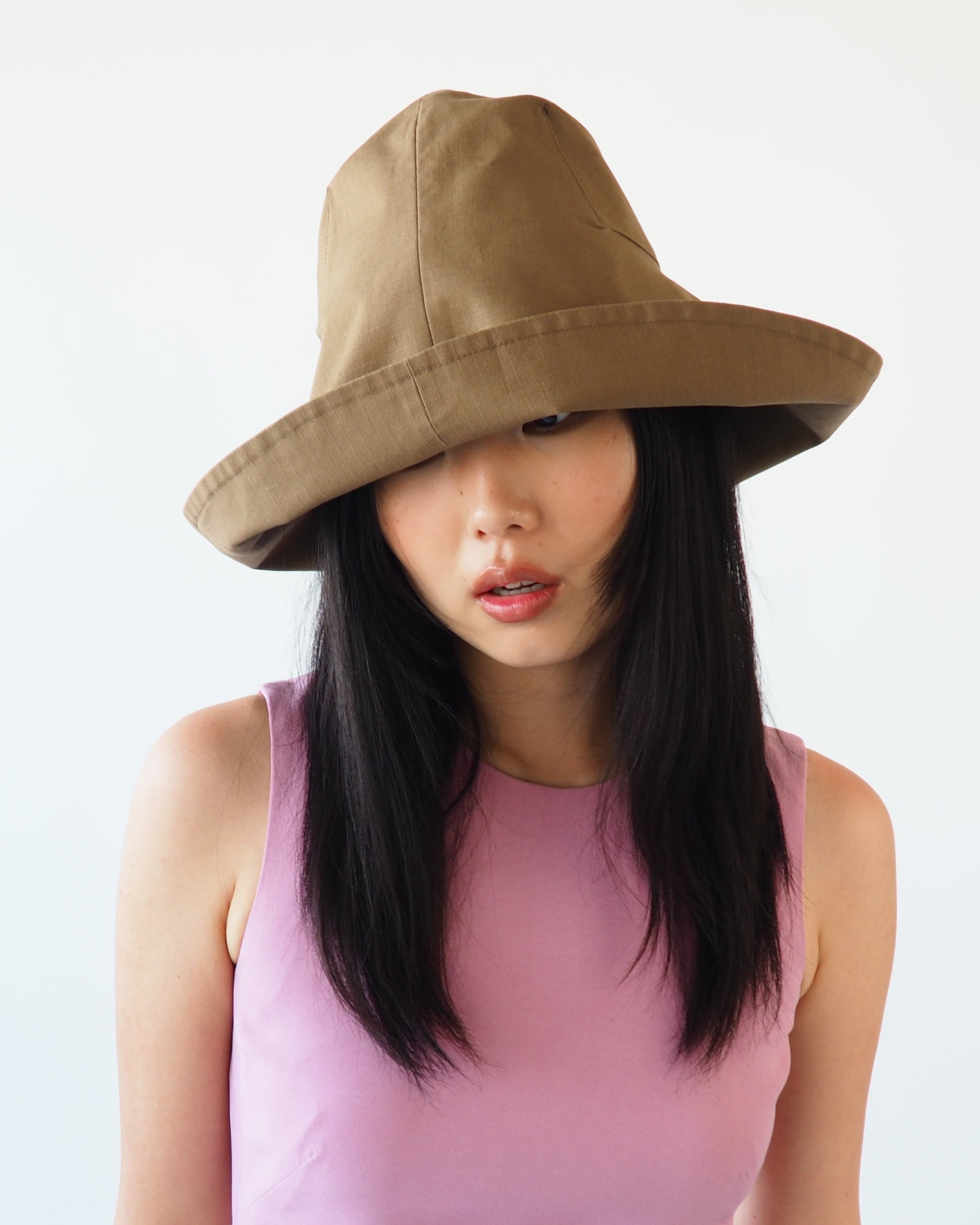 Iona Hat in Caramel Rip Stop - CLYDE