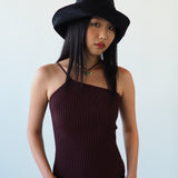 Iona Hat in Black Flight Satin - CLYDE