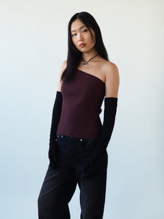 Moonlight Opera Gloves in Black Suede Lambskin - CLYDE