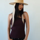 Cielo Hat w. Shade in Tan Toquilla Straw - CLYDE