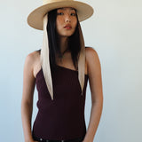Cielo Hat w. Shade in Tan Toquilla Straw - CLYDE