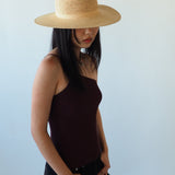 Cielo Hat in Tan Toquilla Straw - CLYDE