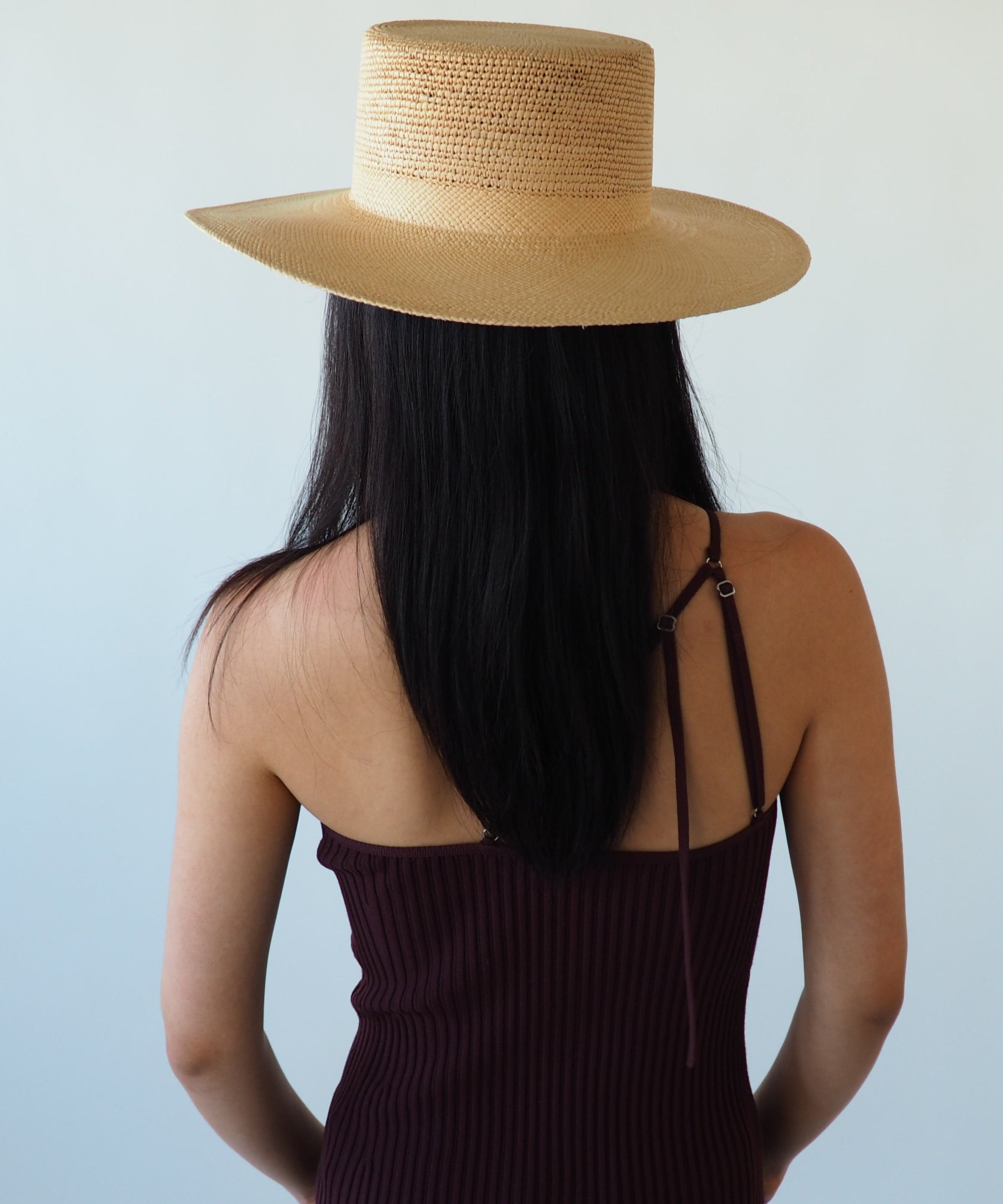 Cielo Hat in Tan Toquilla Straw - CLYDE