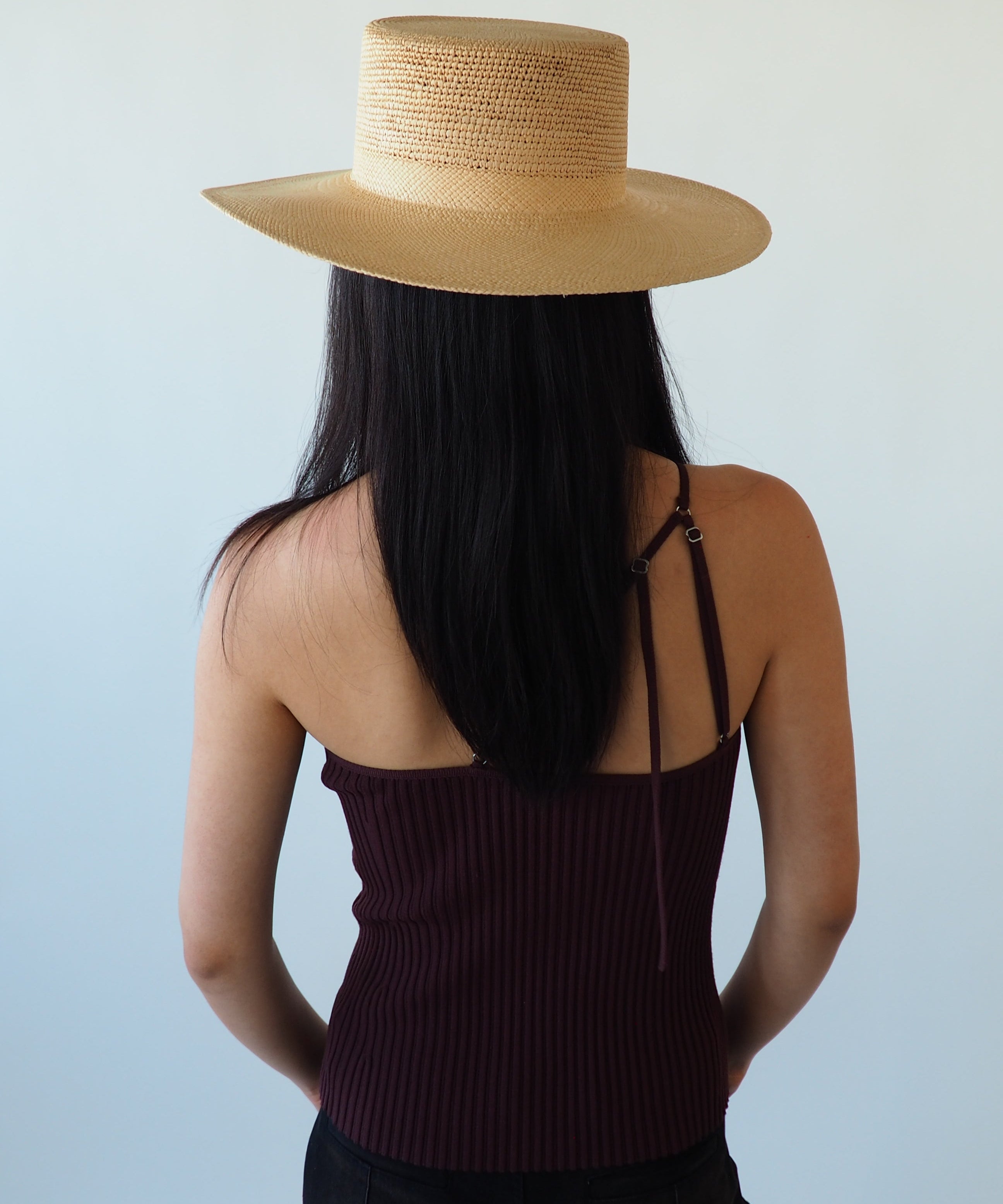 Cielo Hat in Tan Toquilla Straw - CLYDE