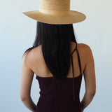 Cielo Hat w. Shade in Tan Toquilla Straw - CLYDE