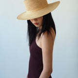 Cielo Hat in Tan Toquilla Straw - CLYDE