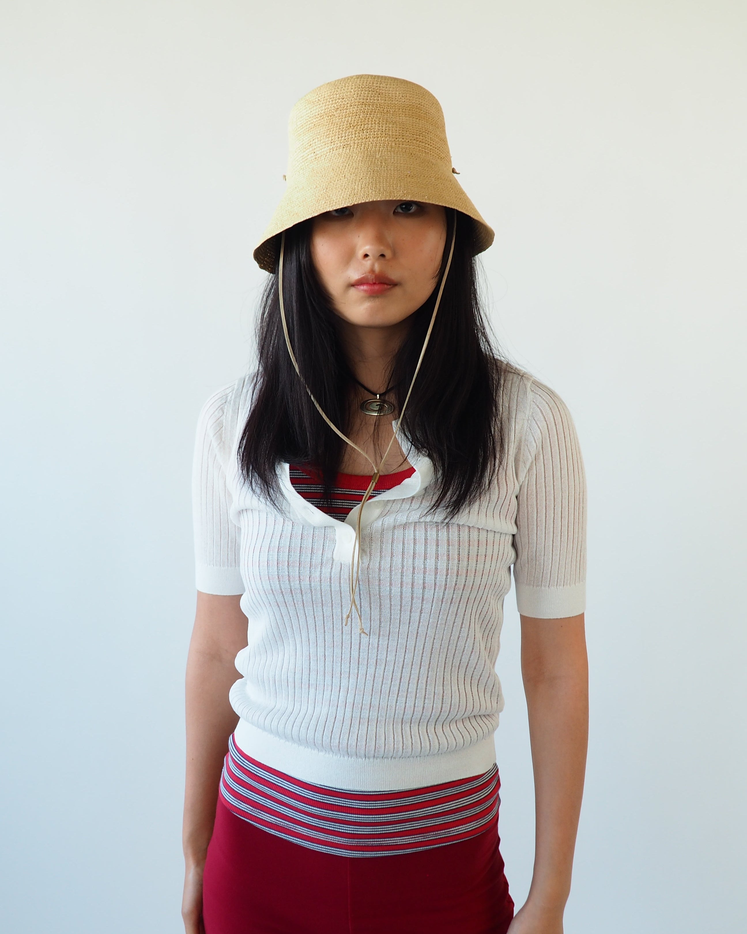 Aries Hat in Tan Toquilla Straw - CLYDE
