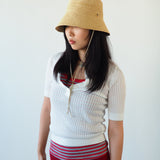 Aries Hat in Tan Toquilla Straw - CLYDE