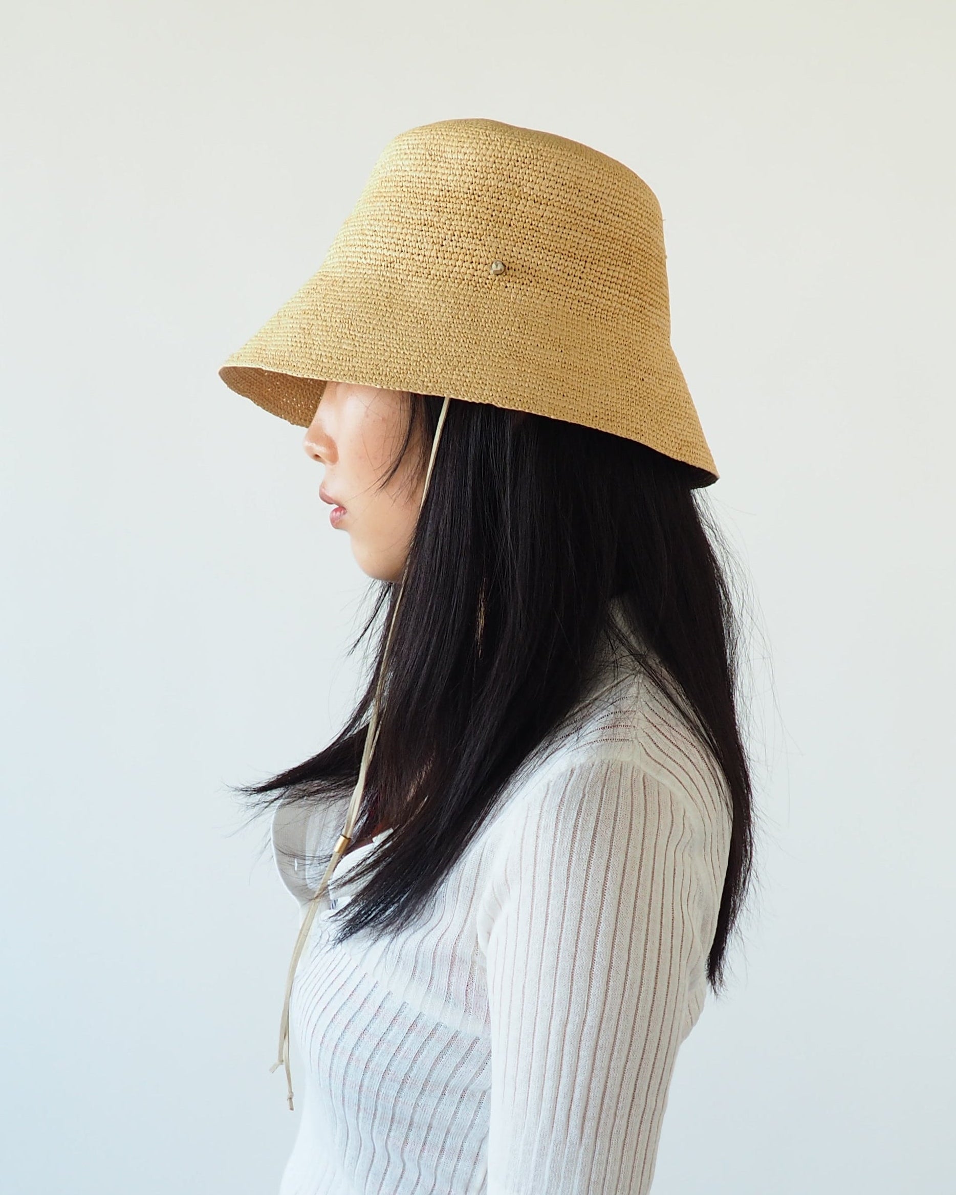 Aries Hat in Tan Toquilla Straw - CLYDE