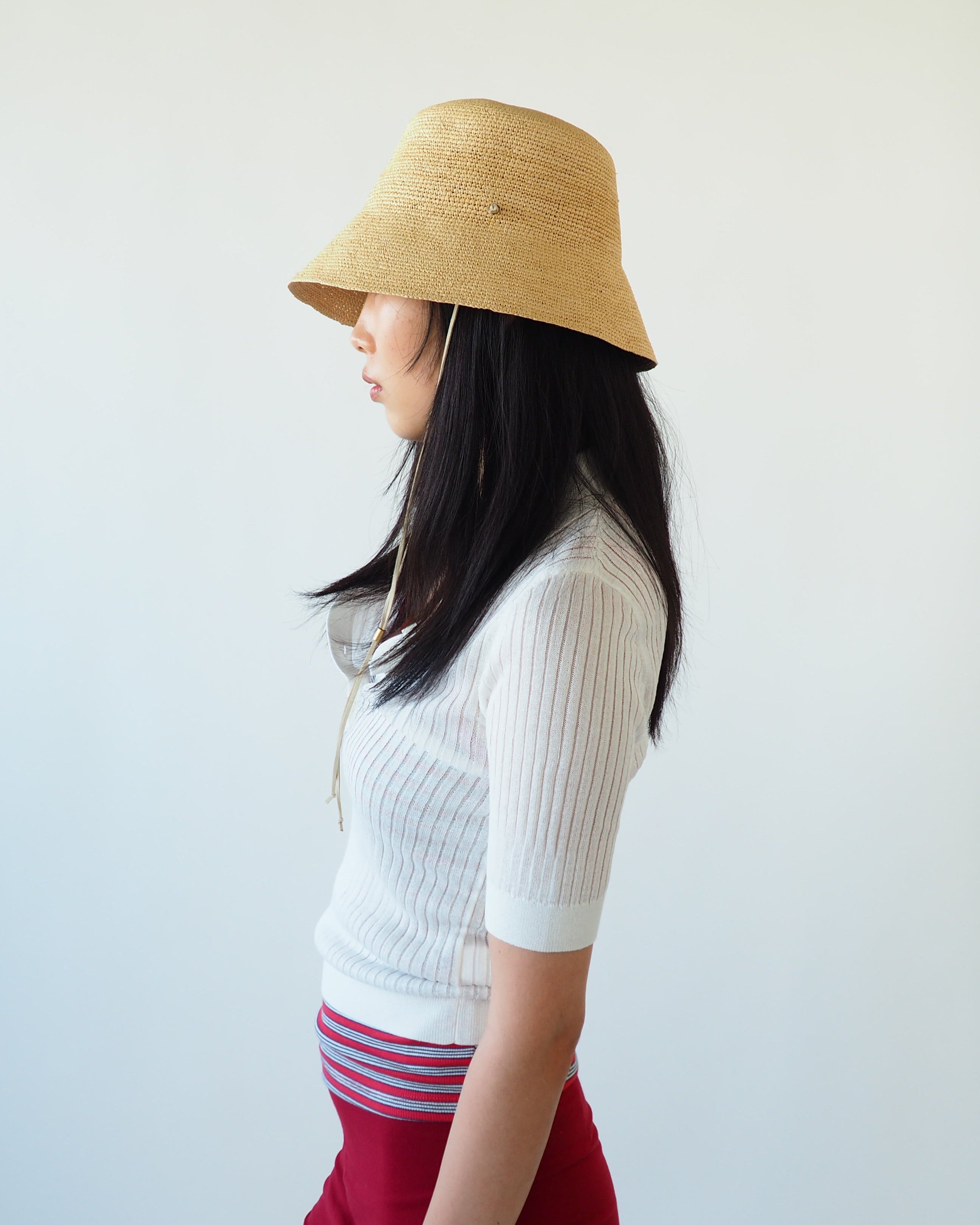 Aries Hat in Tan Toquilla Straw - CLYDE