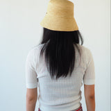 Aries Hat in Tan Toquilla Straw - CLYDE