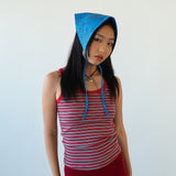 Vita Scarf in Lazer Cut Azure Lambskin