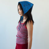 Vita Scarf in Lazer Cut Azure Lambskin