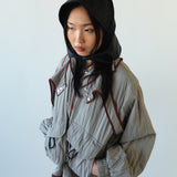 Bonnet in Black Lambskin