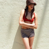Swim Bucket in Brown Nylon - CLYDE