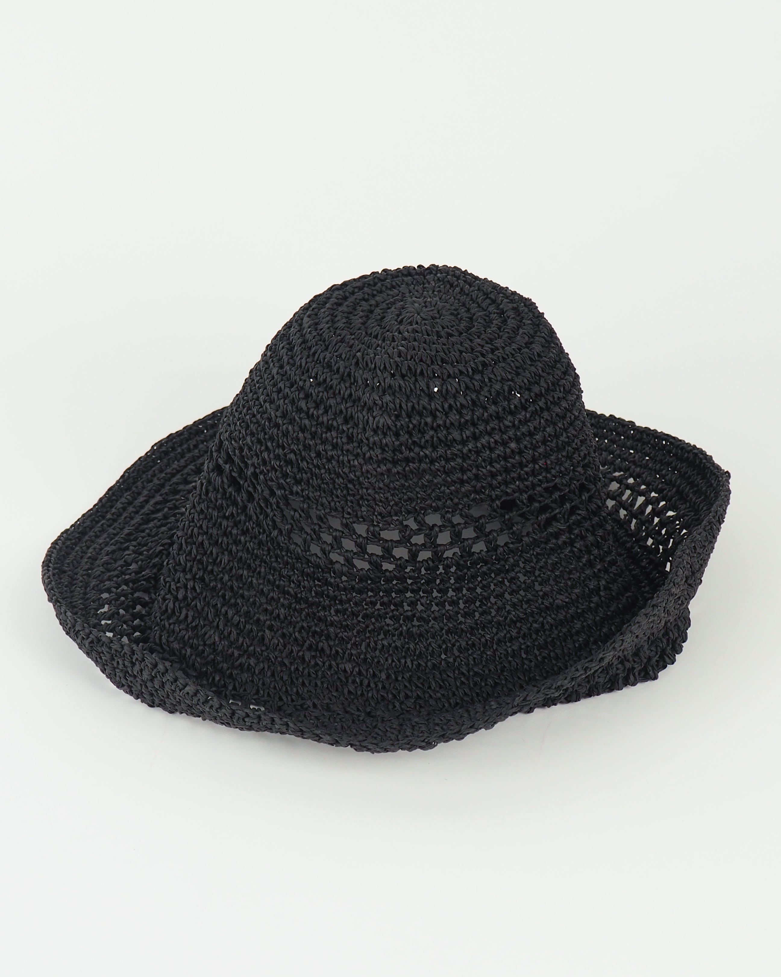 Utopia Hat in Black Seagrass - CLYDE