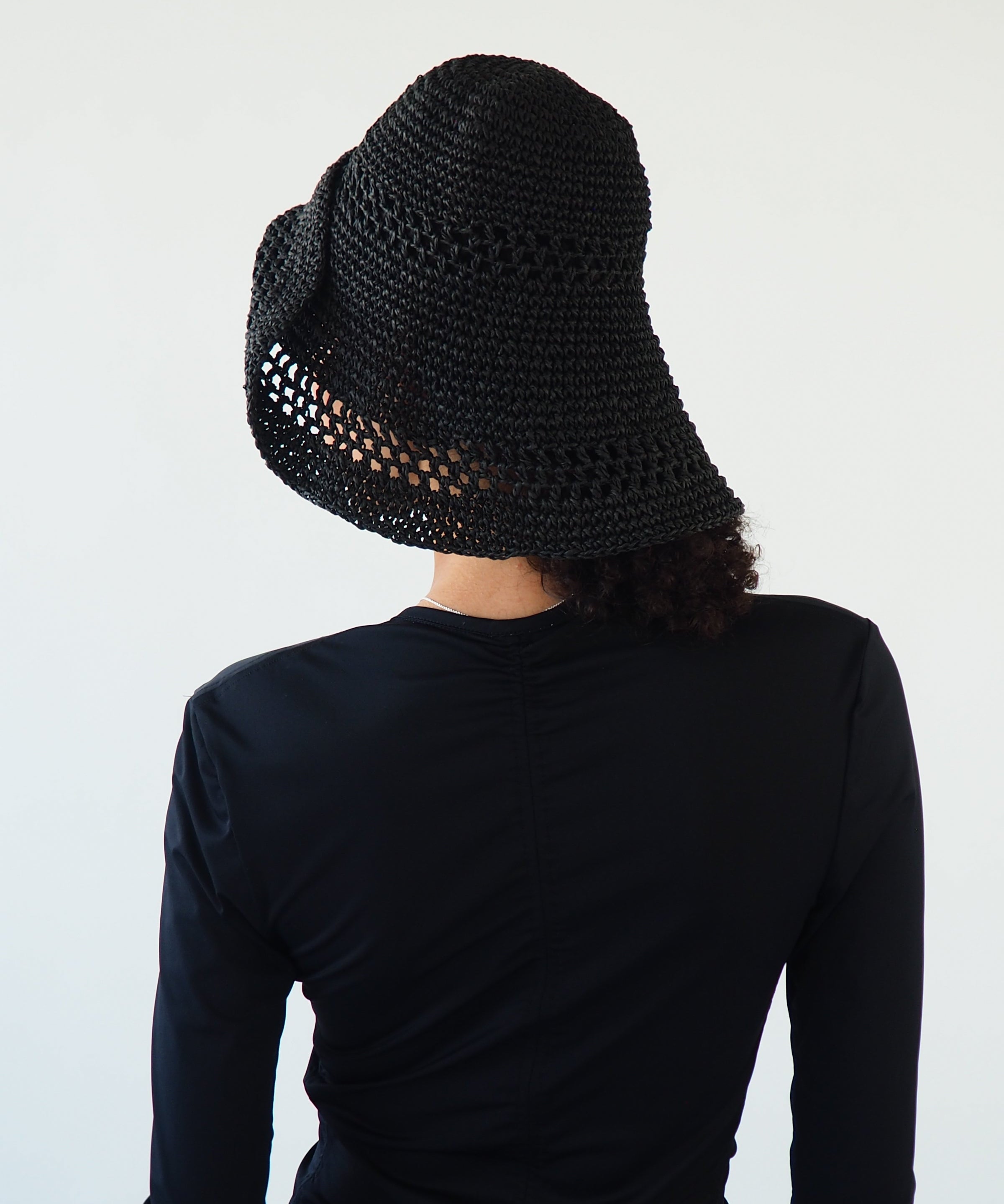 Utopia Hat in Black Seagrass - CLYDE