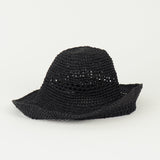 Utopia Hat in Black Seagrass - CLYDE
