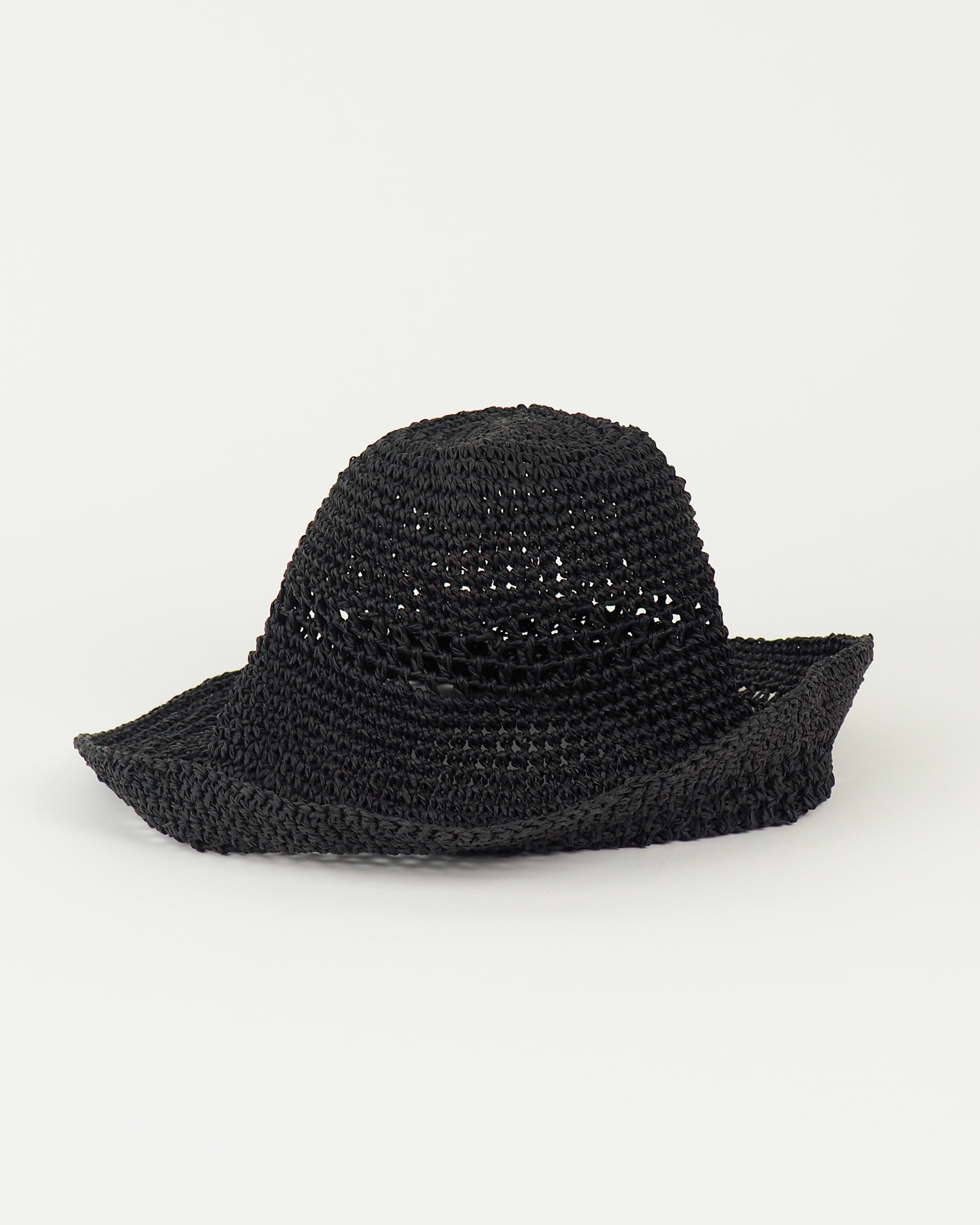 Utopia Hat in Black Seagrass - CLYDE